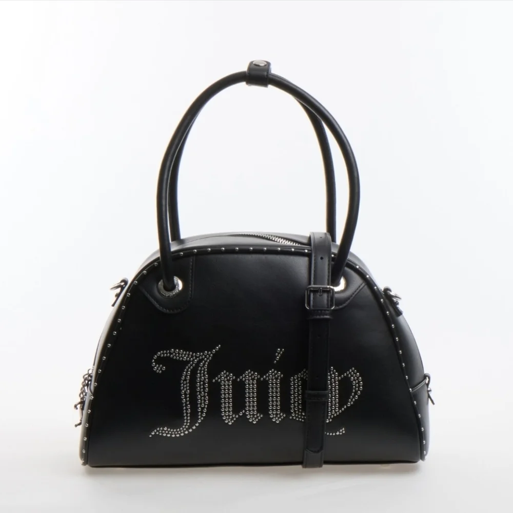 🖤▪️Juicy Couture▪️ Black Kimberly Bowling Bag  Rhinestone Logo